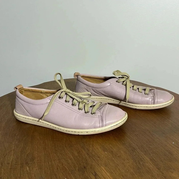 Tsonga Handmade Lilac Leather Sneakers Size 40 - Picture 1 of 6